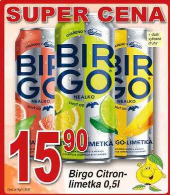 Birgo citron-limetka plech 0,5l