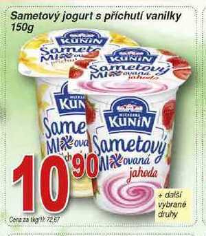 Hruška Kunín sametový jogurt s příchutí vanilky 150g nabídka