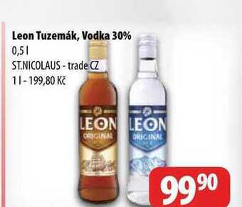 Partner Maloobchodní síť Leon tuzemák, vodka 30% 0,5l nabídka