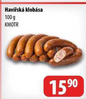 Partner Maloobchodní síť Havířská klobása 100 g nabídka