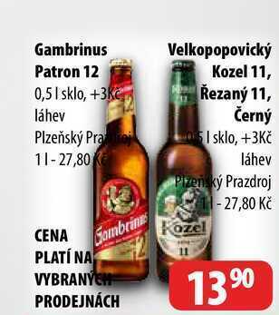 Gambrinus patron 12 0,5l
