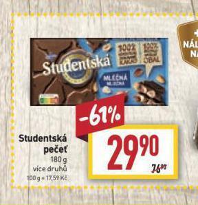 Billa Studentská pečeť nabídka