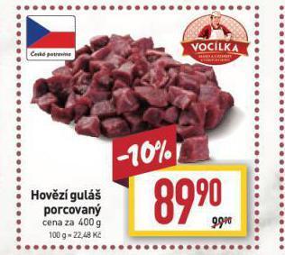Billa Hovězí guláš nabídka