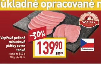 Billa Vepřová pečeně nabídka