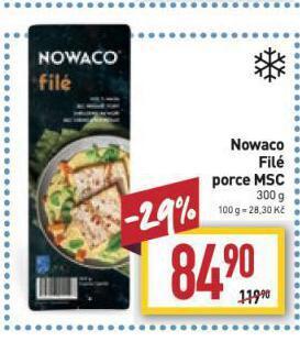 Billa Nowaco filé porce nabídka