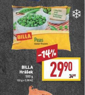 Billa Hrášek nabídka