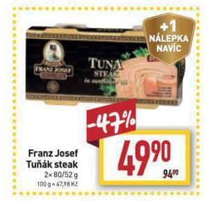 Billa Franz josef tuňák steak nabídka