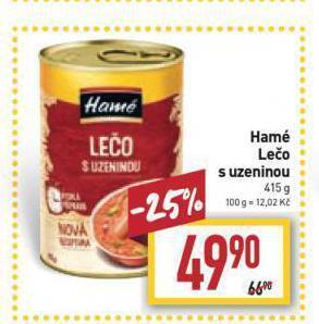 Billa Hamé lečo s uzeninou nabídka
