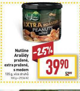 Billa Nutline arašídy nabídka