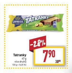 Billa Tatranky nabídka
