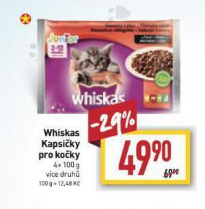 Billa Whiskas kapsičky pro kočky nabídka