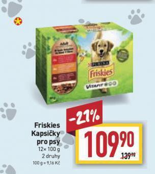 Billa Friskies kapsičky pro psy nabídka