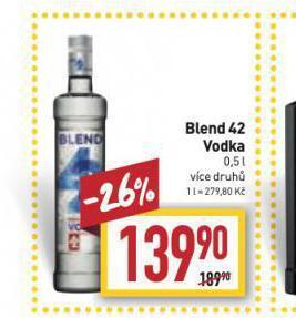 Billa Blend 42 vodka nabídka