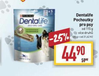 Billa Dentalife pochoutky pro psy nabídka