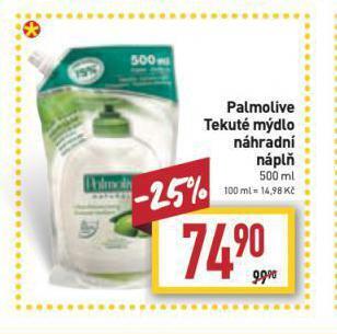 Billa Palmolive tekuté mýdlo nabídka