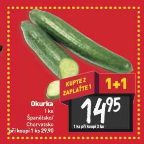 Billa Okurka nabídka