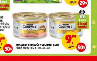 Penny Market Gourmet gold konzervy pro kočky nabídka
