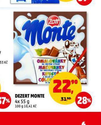 Penny Market Dezert monte nabídka