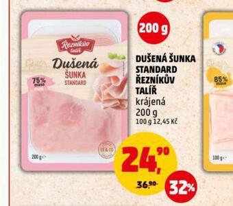 Penny Market Dušená šunka standard nabídka