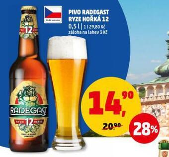 Penny Market Pivo radegast ryze hořká 12 nabídka