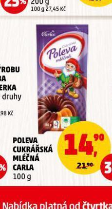 Carla cukrářská poleva