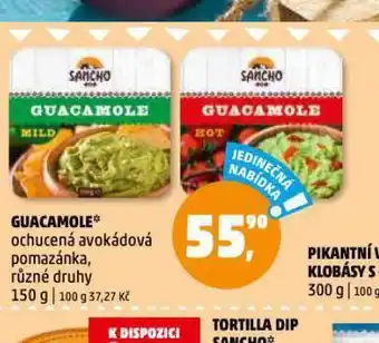 Penny Market Guacamole ochucená avokádová pomazánka nabídka