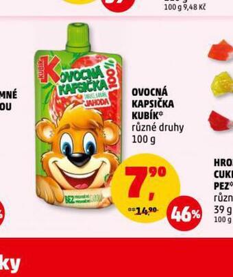 Penny Market Kubík ovocná kapsička nabídka