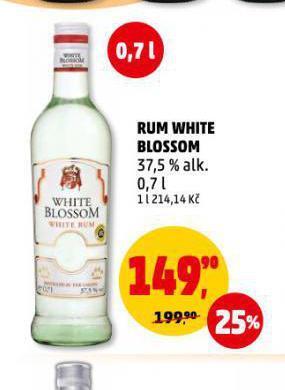 Penny Market Rum white blossom nabídka