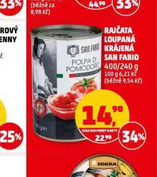 Penny Market Rajčata loupaná krájená san fabio nabídka
