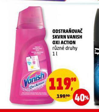 Penny Market Vanish oxi action odstraňovač skvrn nabídka