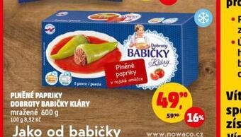 Penny Market Plněné papriky dobroty babičky kláry nabídka