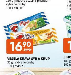 Terno Veselá kráva sýr a křup nabídka