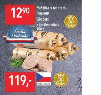 Globus Paštika s telecím masem nabídka