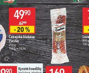 Globus Čabajská klobása lucifer nabídka