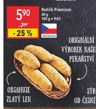 Globus Rohlík premium nabídka