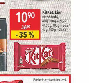 Globus Kitkat, lion nabídka