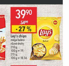 Globus Lay´s chips nabídka