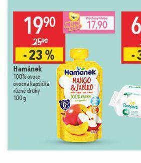 Globus Hamánek 100% ovoce nabídka