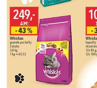 Globus Whiskas granule pro kočky nabídka