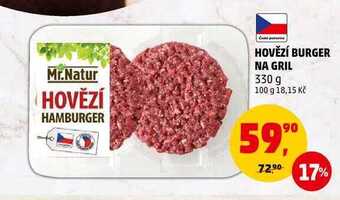 Penny Market Hovězí burger na gril, 330 g nabídka