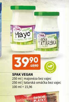 Terno Spak vegan nabídka
