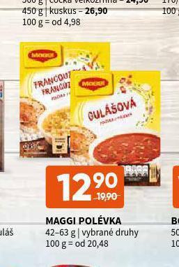 Terno Maggi polévka nabídka