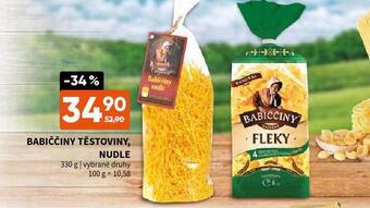 Terno Babiččiny těstoviny, nudle nabídka