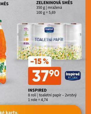 Terno Inspired toaletní papír nabídka