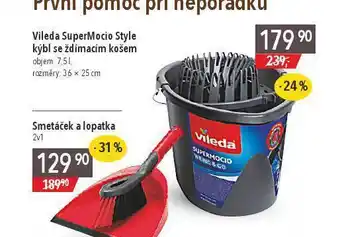 Globus Vileda supermocio style kýbl se ždímacím košem nabídka