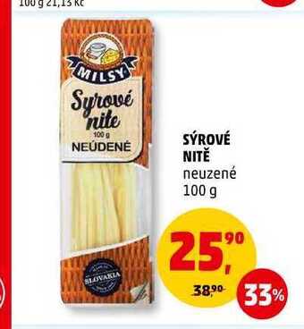 Penny Market Sýrové nitě, 100 g nabídka