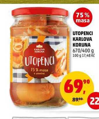 Penny Market Utopenci karlova koruna, 670 g nabídka