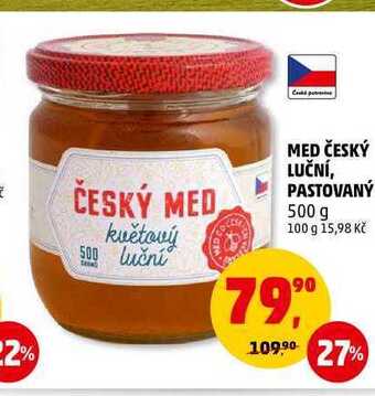 Penny Market Med český luční, pastovaný, 500 g nabídka