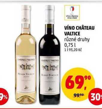 Penny Market Víno château valtice, 0,75 l nabídka