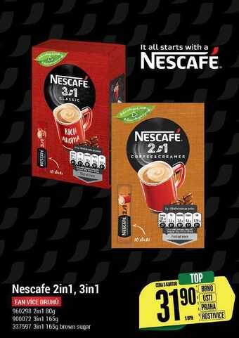 Tamda Foods Nescafe 2in1, 3in1 nabídka